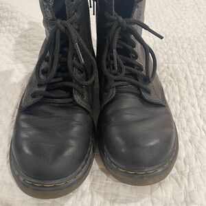 Black Leather Doc Marten Softy Boot